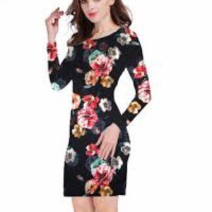 Old Navy Floral Fitted dress szM